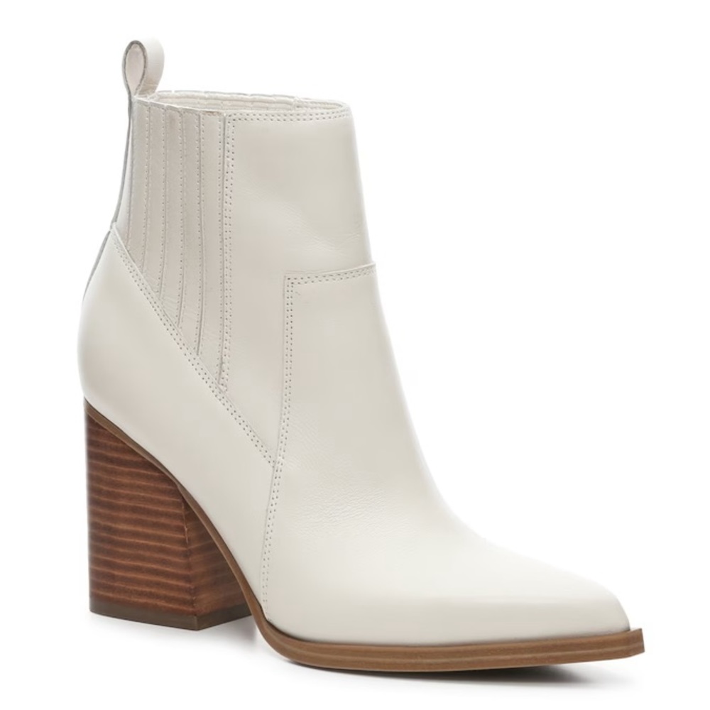 Marc Fisher White Bootie